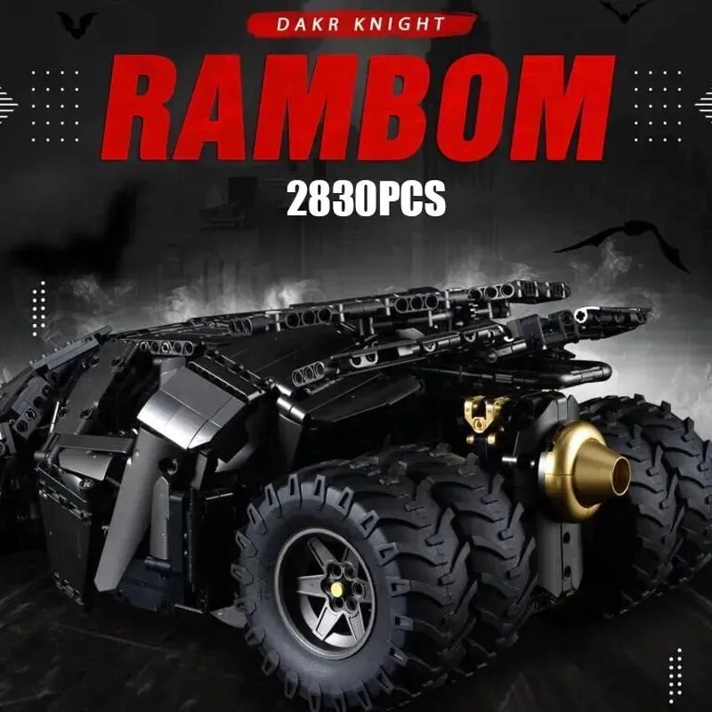 Tech MOC Dark Knight Rambom Car Bricks Toy 10517