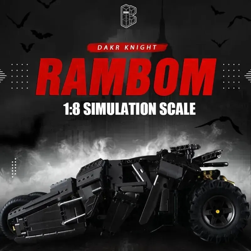 Tech MOC Dark Knight Rambom Car Bricks Toy 10517