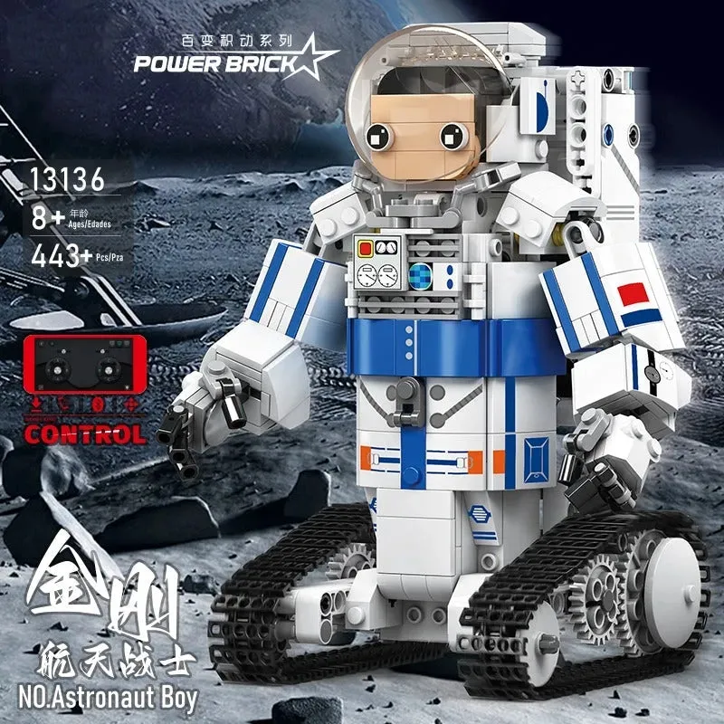 Tech RC Motorized Astronaut Boy Robot Kids Bricks Toy 13136