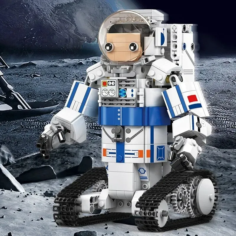 Tech RC Motorized Astronaut Boy Robot Kids Bricks Toy 13136