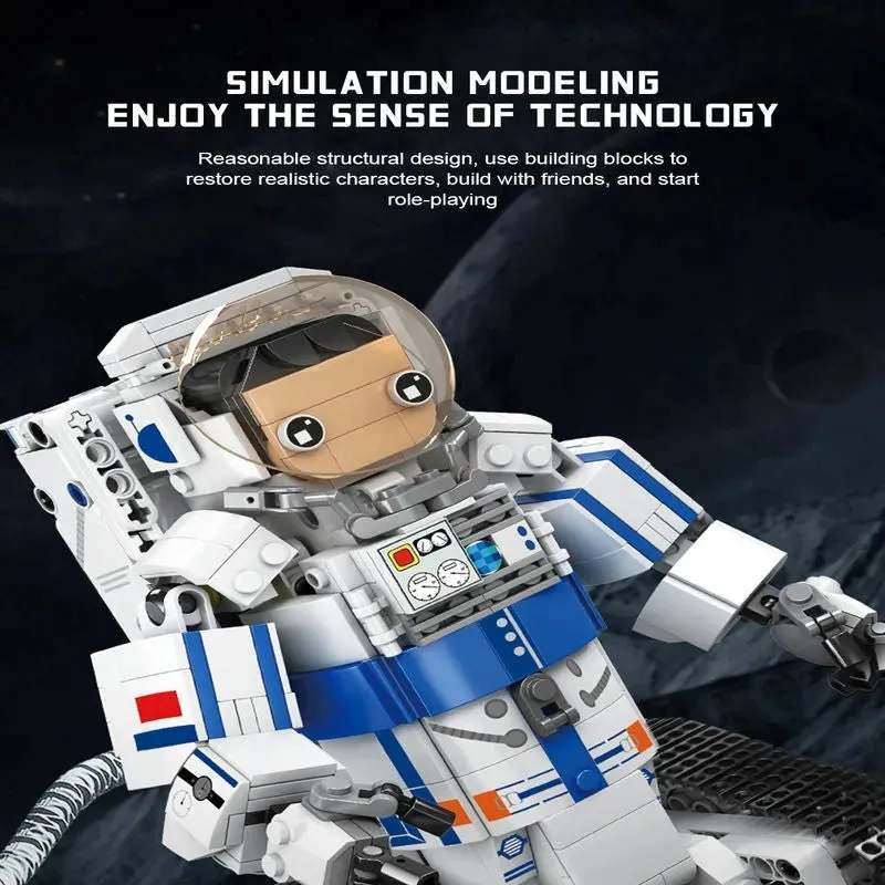 Tech RC Motorized Astronaut Boy Robot Kids Bricks Toy 13136