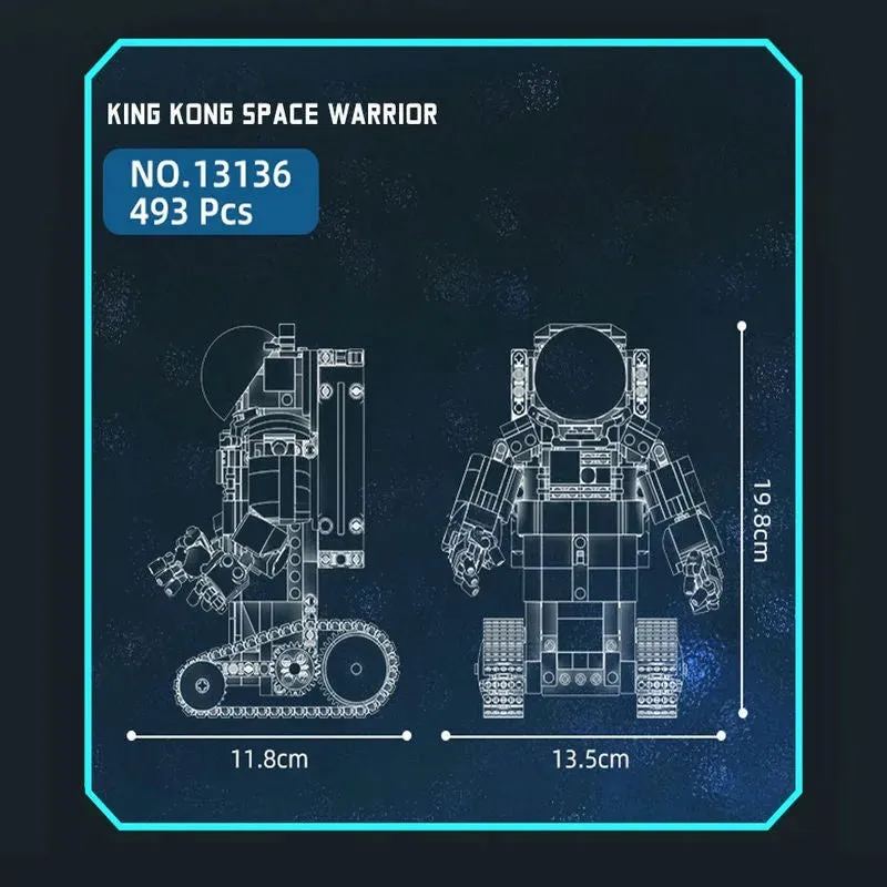 Tech RC Motorized Astronaut Boy Robot Kids Bricks Toy 13136
