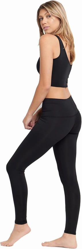 teeki Women's Activewear Bundle: Black Hot Pants Leggings (Large) & Lover Tank Bra Top (Large, Black)