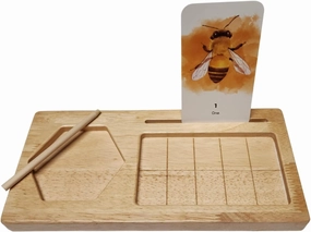 Ten Frame Board Set | Montessori Math | Ten Frame & Counter | Stylus & Number Flash Cards | Preschool Learning Educational Toys | Math Manipulatives and Math Games for Kids