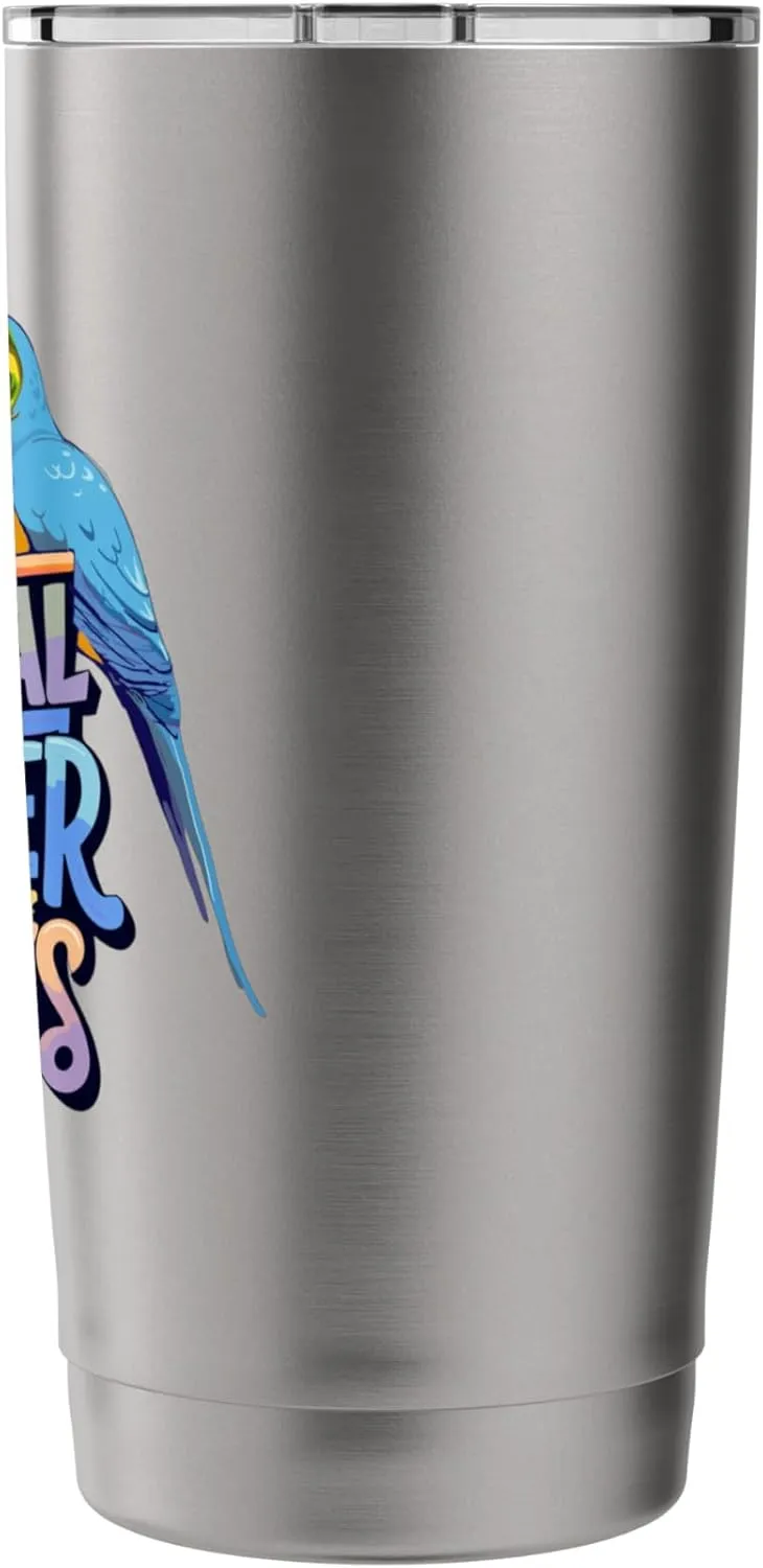 The Original Shoulder Buddies Parrot Macaw Pet Bird Lovers Stainless Steel Insulated Tumbler