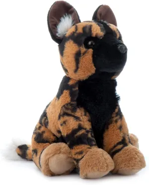 The Petting Zoo African Wild Dog Stuffed Animal, Gifts for Kids, Wild Onez Zoo Animals, African Wild Dog Plush Toy 12 inches