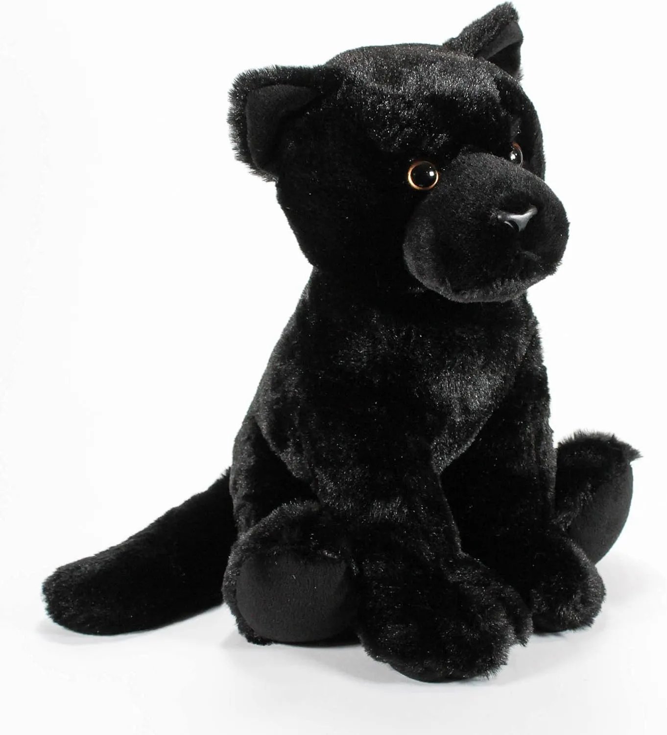 The Petting Zoo Black Jaguar Stuffed Animal Plushie, Gifts for Kids, Wild Onez Zoo Animals, Jaguar Plush Toy 12 inches