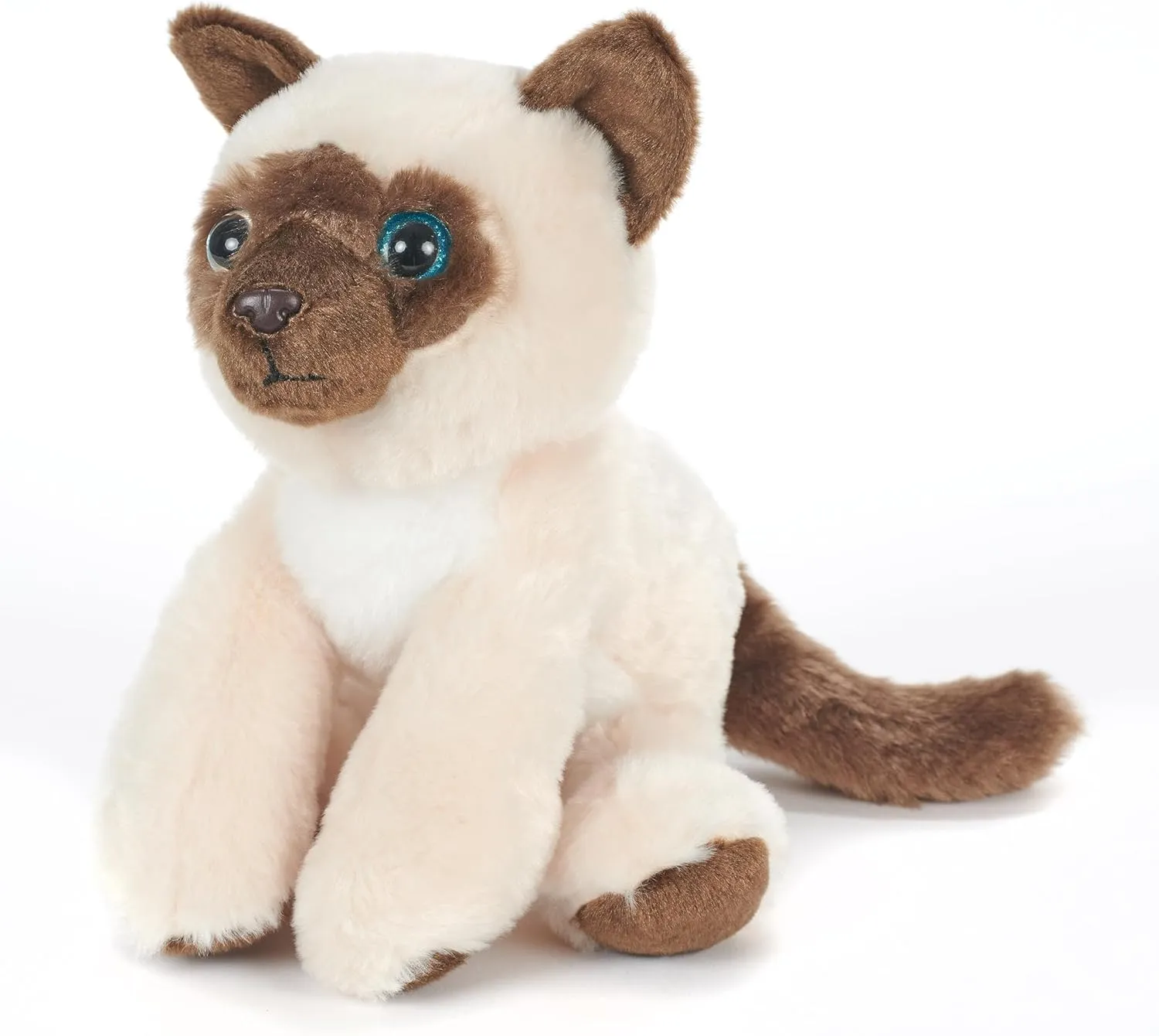 The Petting Zoo Siamese Cat Stuffed Animal Plushie, Gifts for Kids, Cat Plush Toy 9 inches