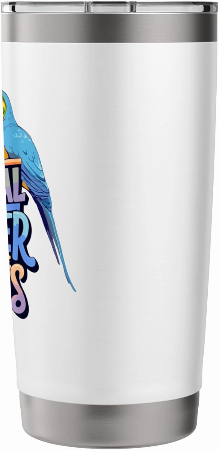The Original Shoulder Buddies Parrot Macaw Pet Bird Lovers Stainless Steel Insulated Tumbler