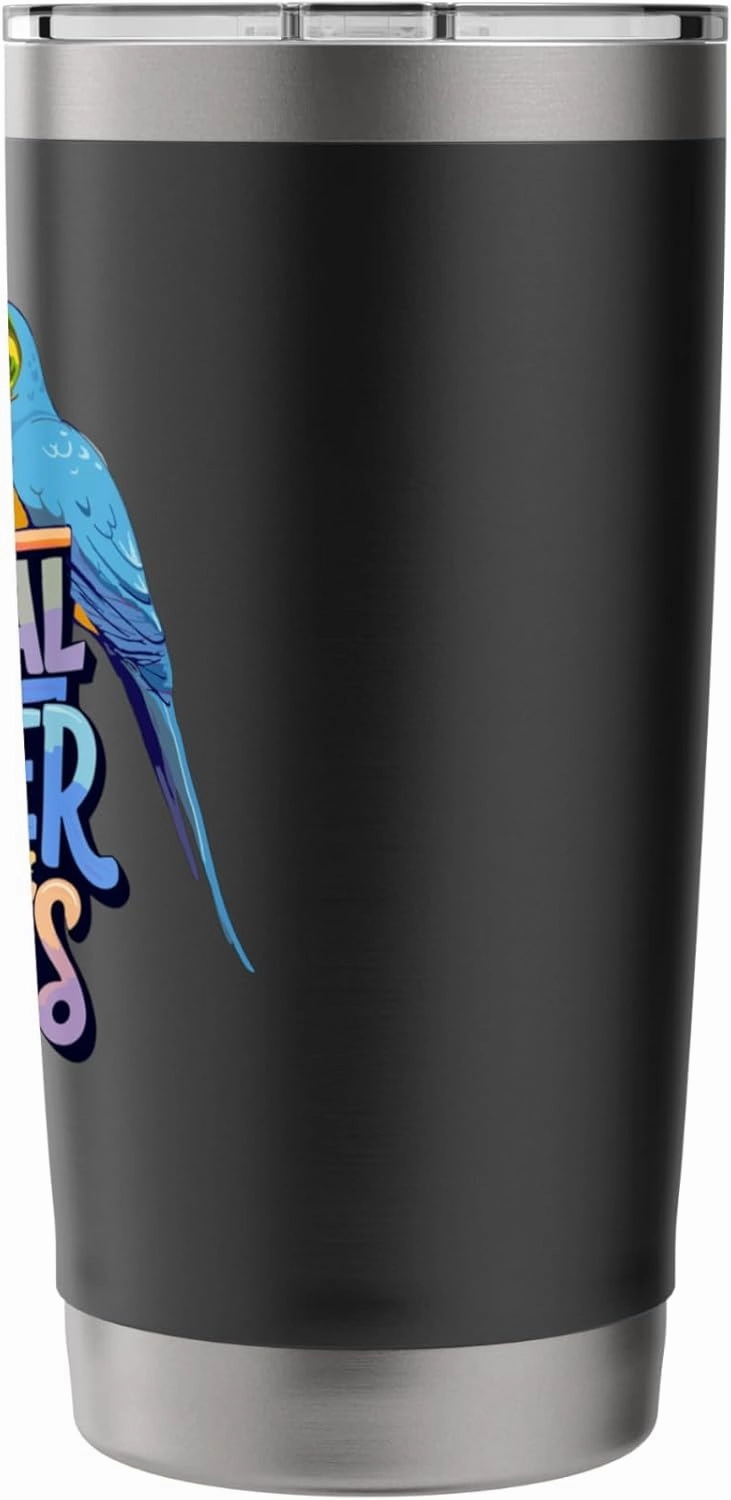 The Original Shoulder Buddies Parrot Macaw Pet Bird Lovers Stainless Steel Insulated Tumbler