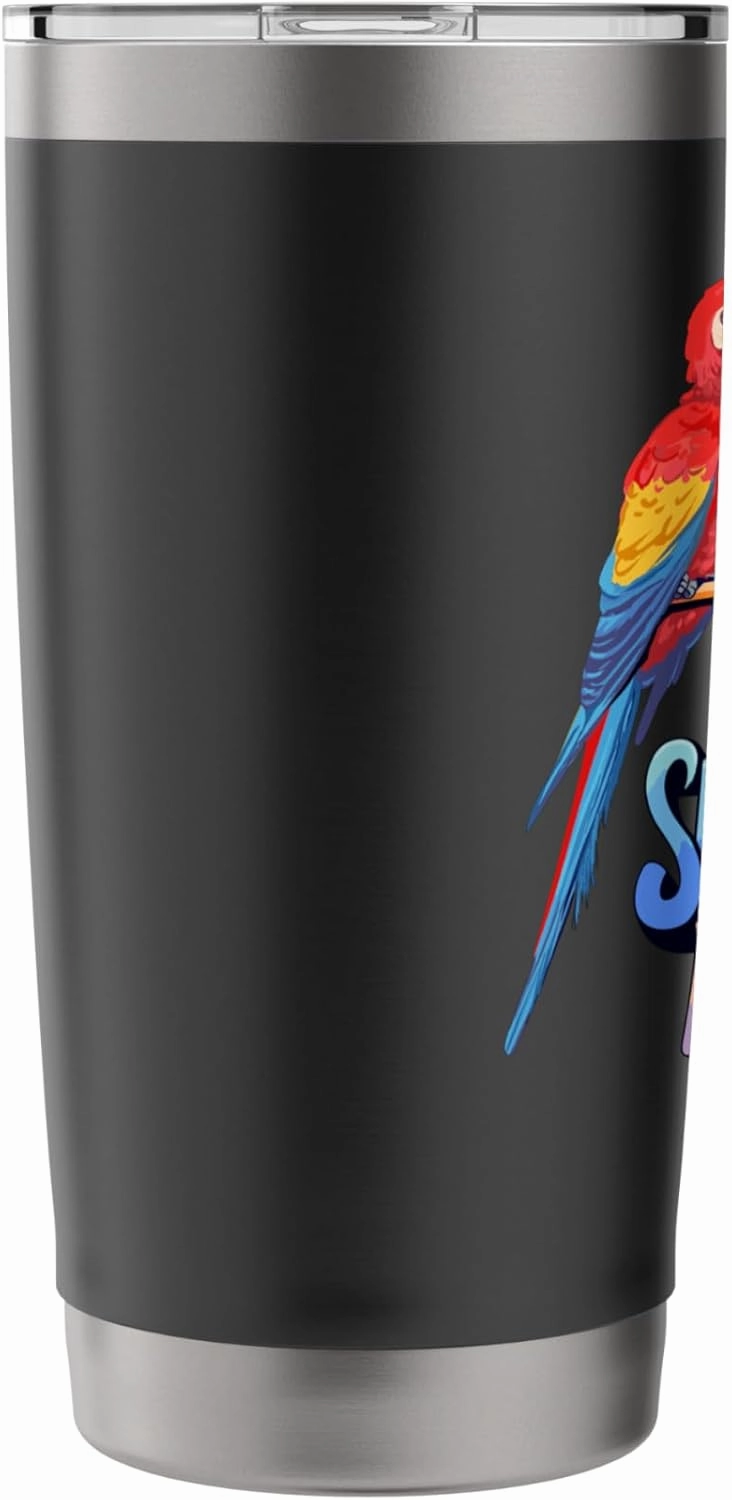 The Original Shoulder Buddies Parrot Macaw Pet Bird Lovers Stainless Steel Insulated Tumbler