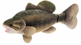 The Petting Zoo Large Mouth Bass Stuffed Animal Plushie, Gifts for Kids, Wild Onez Sealife River Fish Animals, Large Mouth Bass Plush Toy 22 Inches