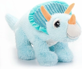 The Petting Zoo Triceratops Stuffed Animal Plushie, Fuzzlez Dinosaur Animals, Triceratops Dinosaur Plush Toy 16 inches