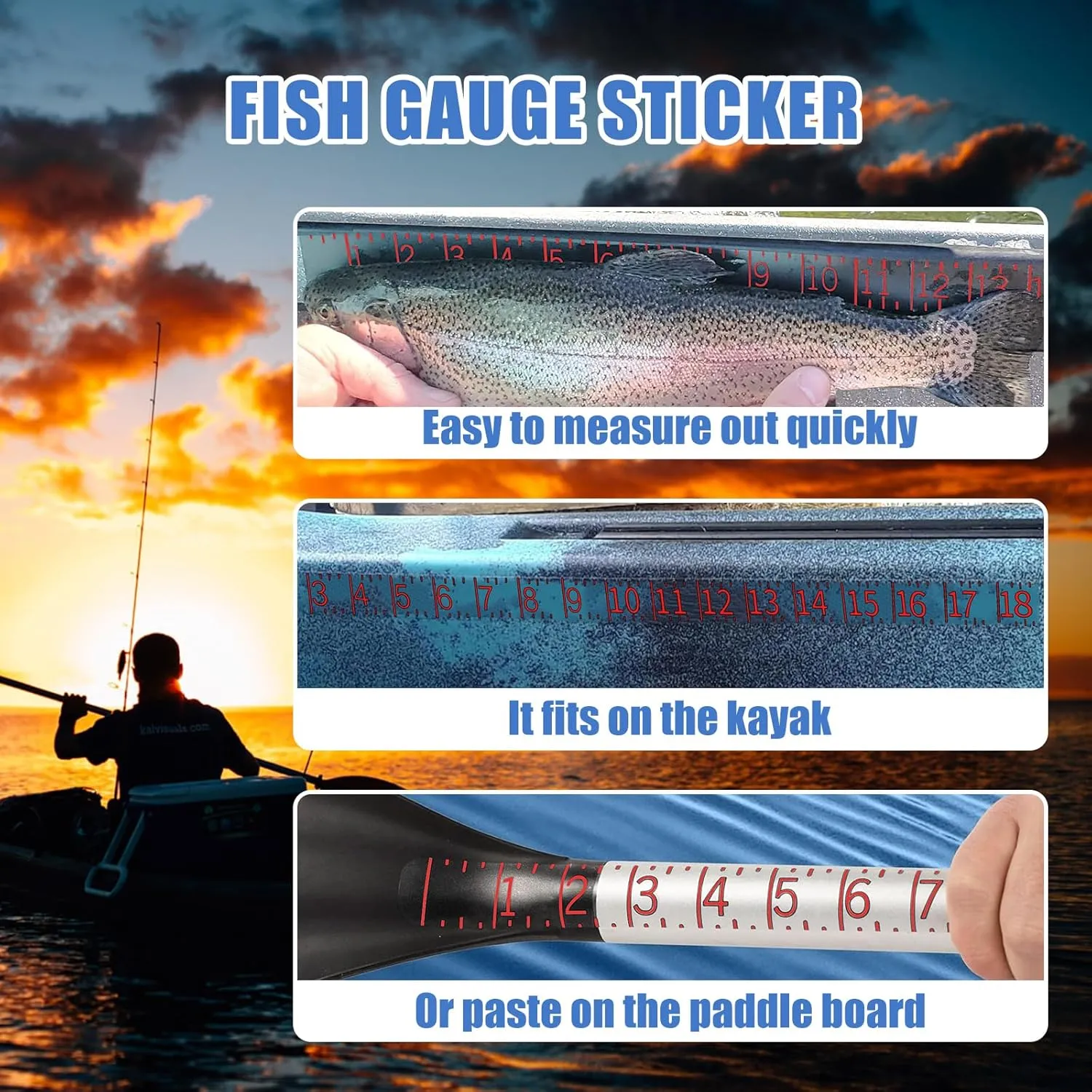 Thickened Kayak Seats - Premium Shockproof Seats with Back Support for Kayaking, Canoeing, Fishing, Paddle Boarding - Comfort, Versatility and Extra Storage (Thickened Blue, 2 pcs)