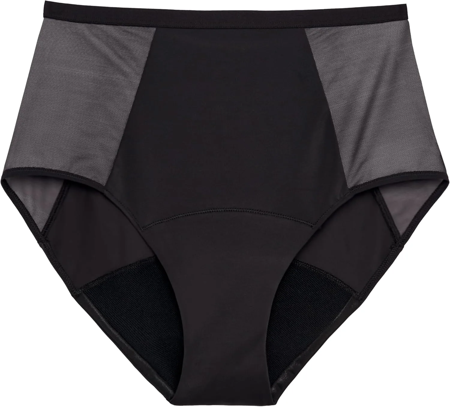 Thinx Period Underwear, Comfort-Stretch Hi-Waist, Holds Up to 12 Regular Tampons*, FSA HSA Approved Period Panties, All-Day Absorbency Menstrual Underwear for Women, Leakproof & Reusable, Black, 4X