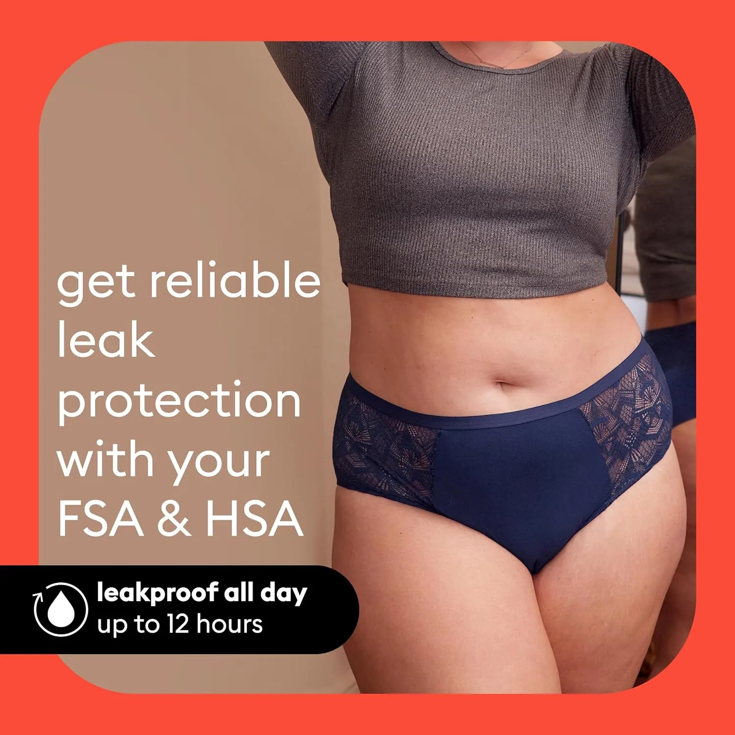 Thinx Period Underwear, Comfort-Stretch Hi-Waist, Holds Up to 12 Regular Tampons*, FSA HSA Approved Period Panties, All-Day Absorbency Menstrual Underwear for Women, Leakproof & Reusable, Black, 4X