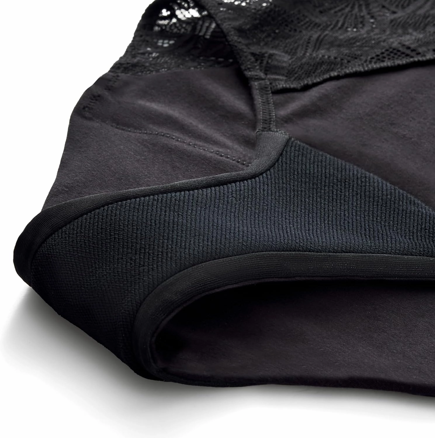 Thinx Ultra-Soft Period Underwear, Brief-Style Leakproof Underwear for Women, Holds Up to 12 Regular Tampons*, FSA HSA Approved Period Panties, Reusable, Comfortable, & Flexible, Black with Lace, 4X