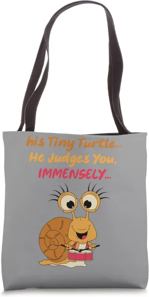 this tiny turtle he judges you immensely Tote Bag