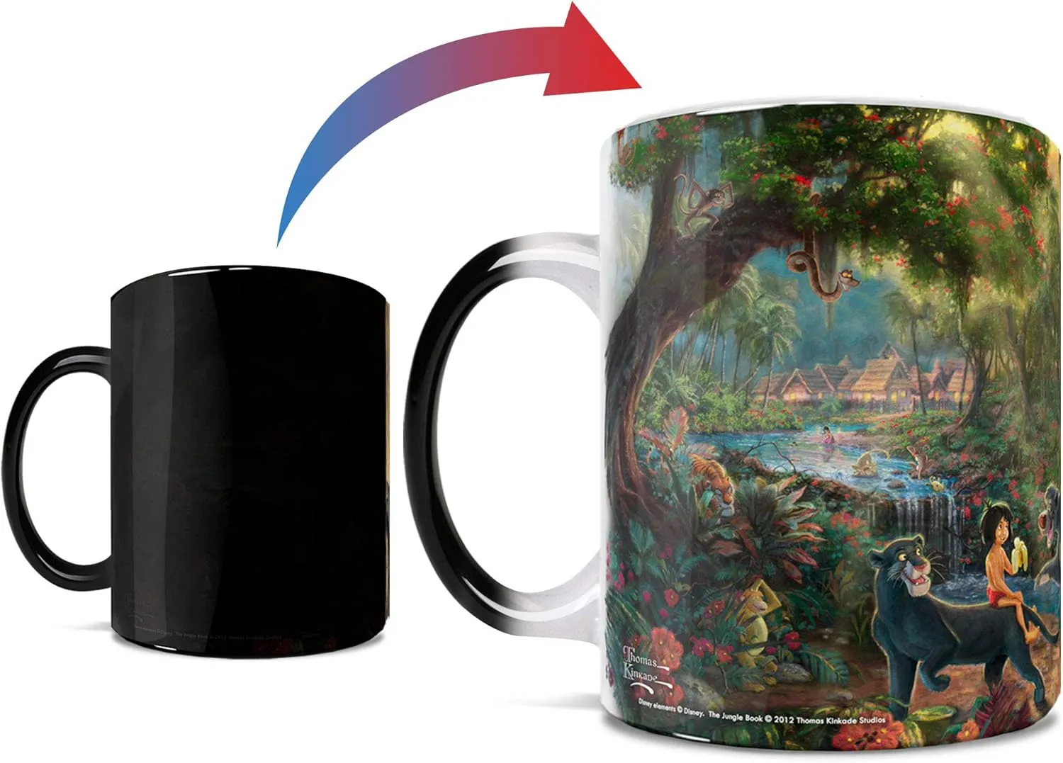 Thomas Kinkade's "The Jungle Book" Morphing Mug