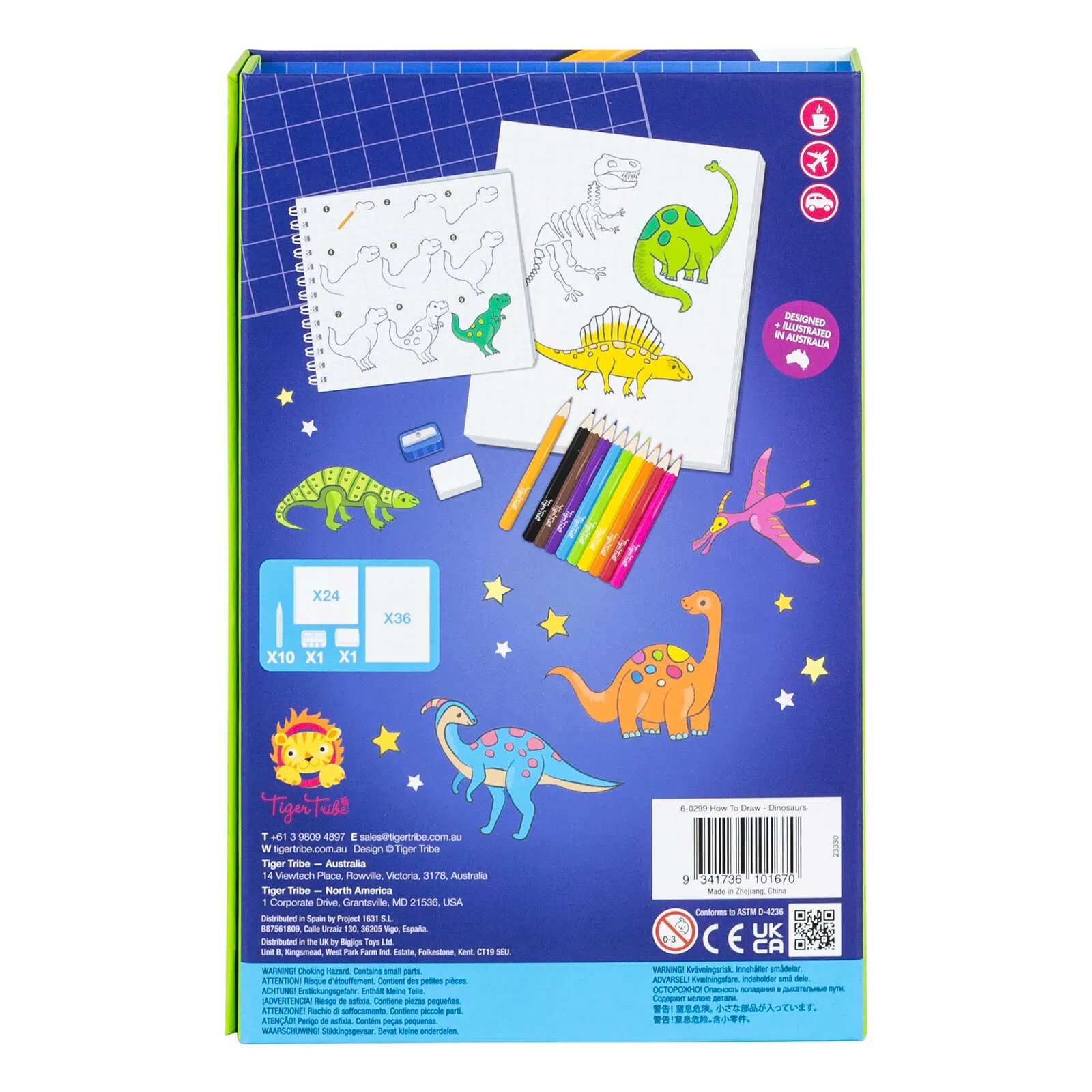 TIGER TRIBE - HOW TO DRAW: DINOSAURS