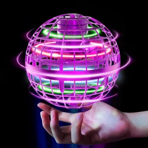 Tikduck Flying Orb Ball 2025 Toys Soaring Hover Pro Boomerang Galactic Fidget Cool Magic Hand Controlled Mini Drone Cosmic Globe Spinner Safe for 6 7 8 9 10  Year Old Kids Outdoor Toys (Purple)
