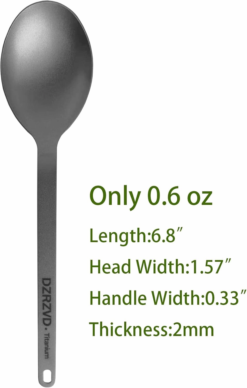 Titanium Spork Fork and Spoon, 6.8" Soup Spoon, Camping Spork and Spoon, Ultra-Light Titanium Sprok, Eco-Friendly Coffee Spoon, Fork and Spoon Set,Portable Utensils Travel Camping Cutlery Set