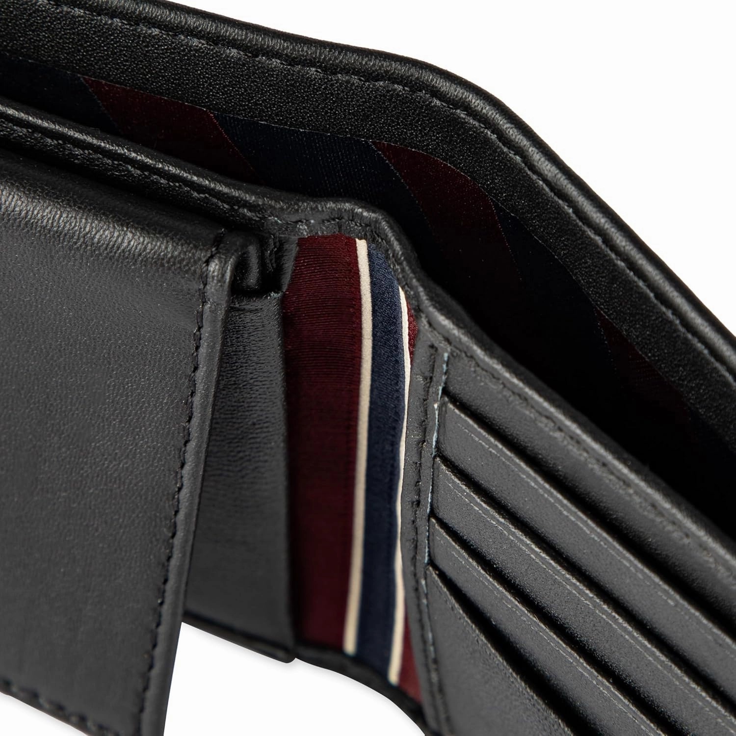 Tommy Hilfiger Men's Leather Wallet – Slim Bifold with 6 Credit Card Pockets and Removable ID Window