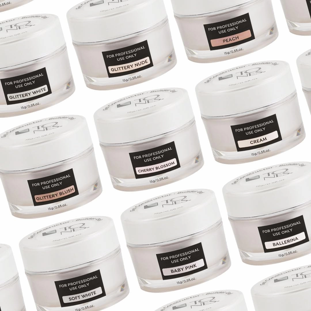 TONES Builder Gel | Strengthening - Extension - Sculpting Gel for Nail Art & Apex Building | Clear Formula - Smooth Finish (Cream) | (15g / 0.5 fl.oz)