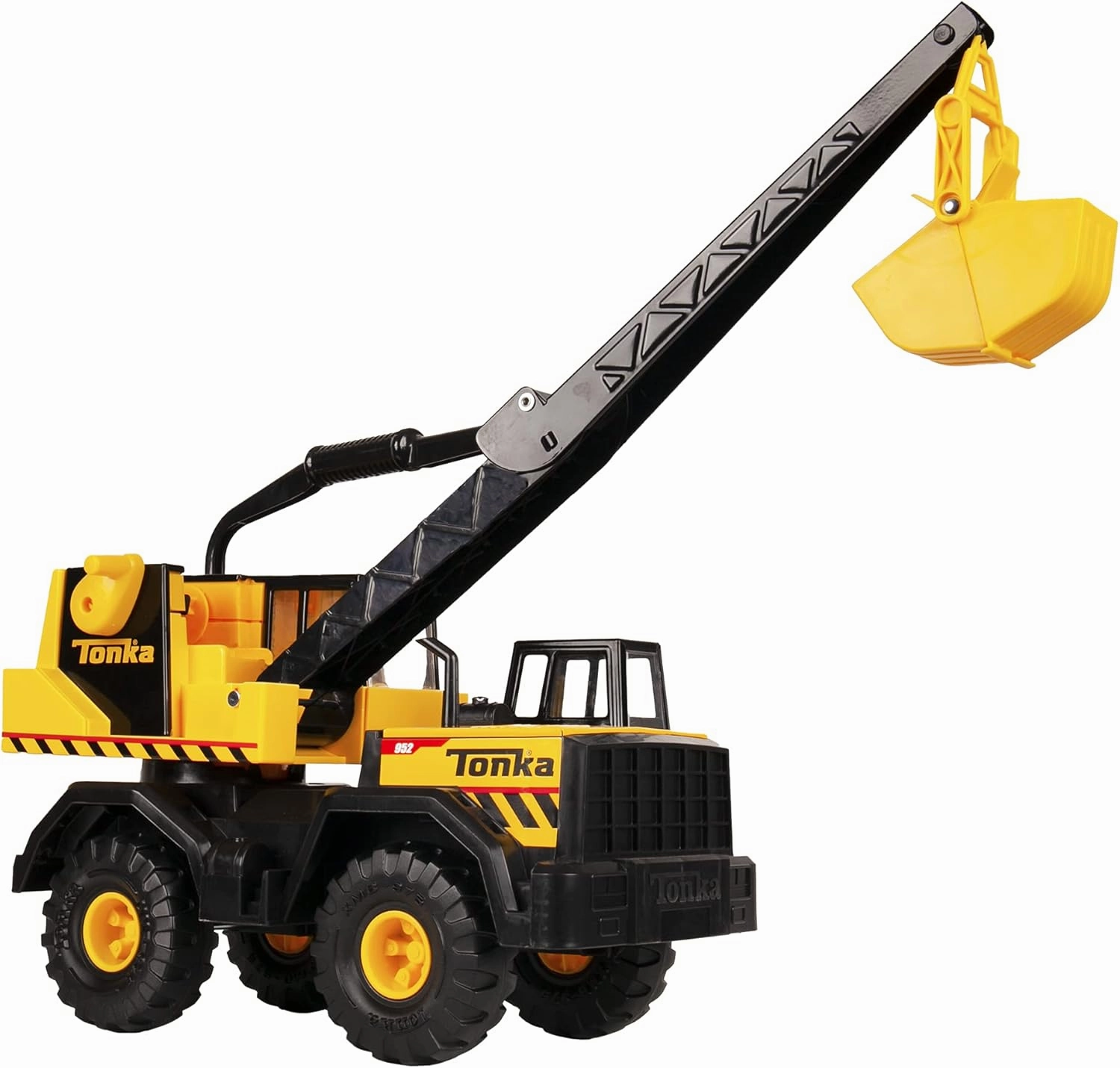 Tonka Steel Classics Mighty Crane - Made with Steel & Sturdy Plastic, Yellow Toy Construction Truck, Boys and Girls, Kids, Toddlers, Ages 3 