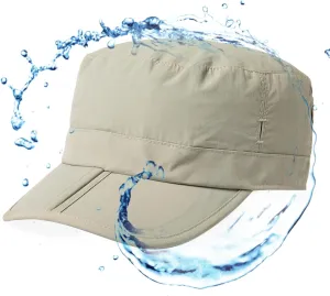 TOP-EX XL XXL Waterproof & UV50  Army Cap w/Foldable Brim & Card Pocket 61-65CM