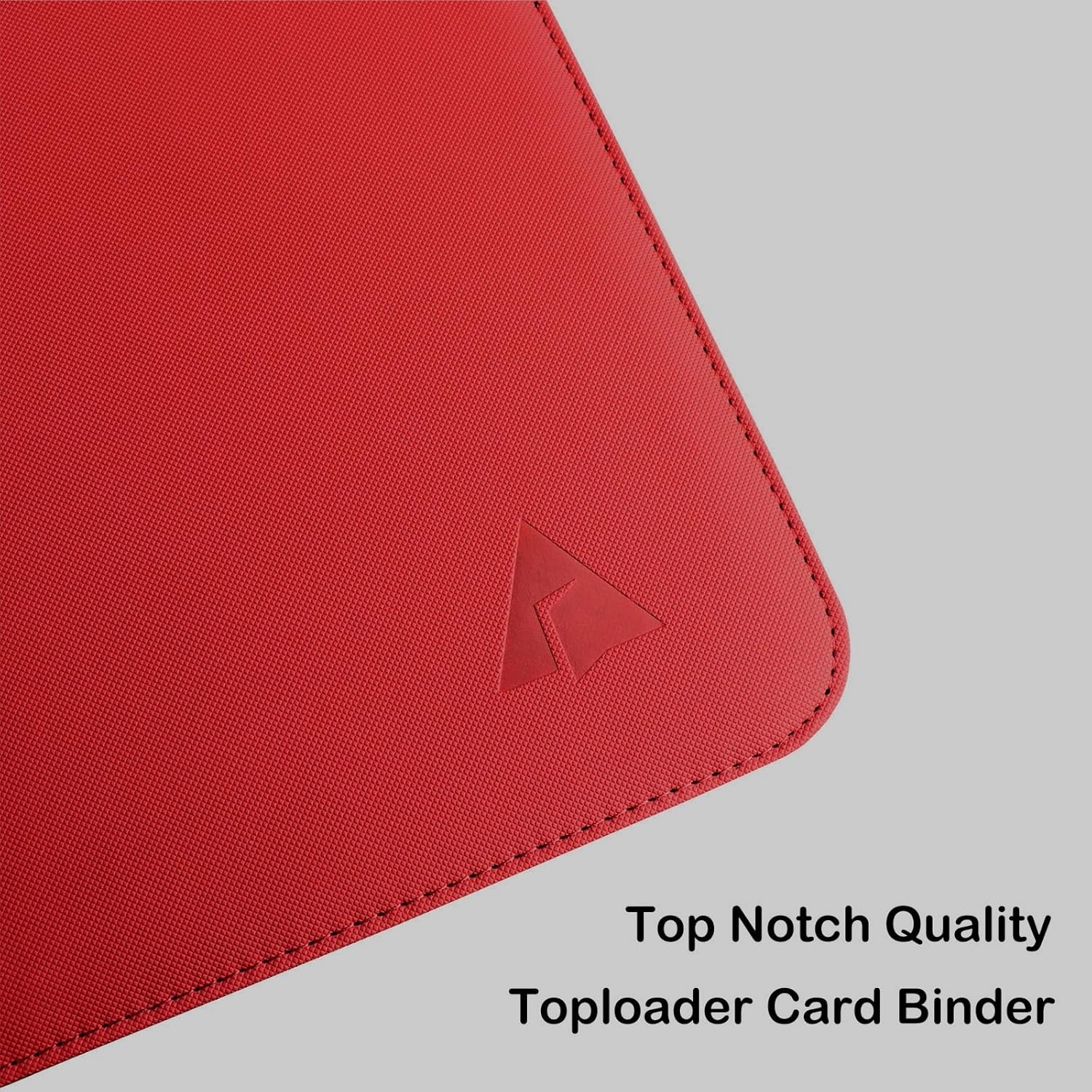 Toploader Binder, Holds 432 Top Loaders, 9 Pockets Top Loader Binder with Sleeves for Cards in 3'' x 4'' Toploaders -Red