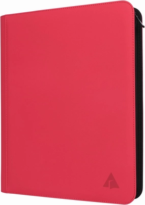 Toploader Binder, Holds 432 Top Loaders, 9 Pockets Top Loader Binder with Sleeves for Cards in 3'' x 4'' Toploaders -Red