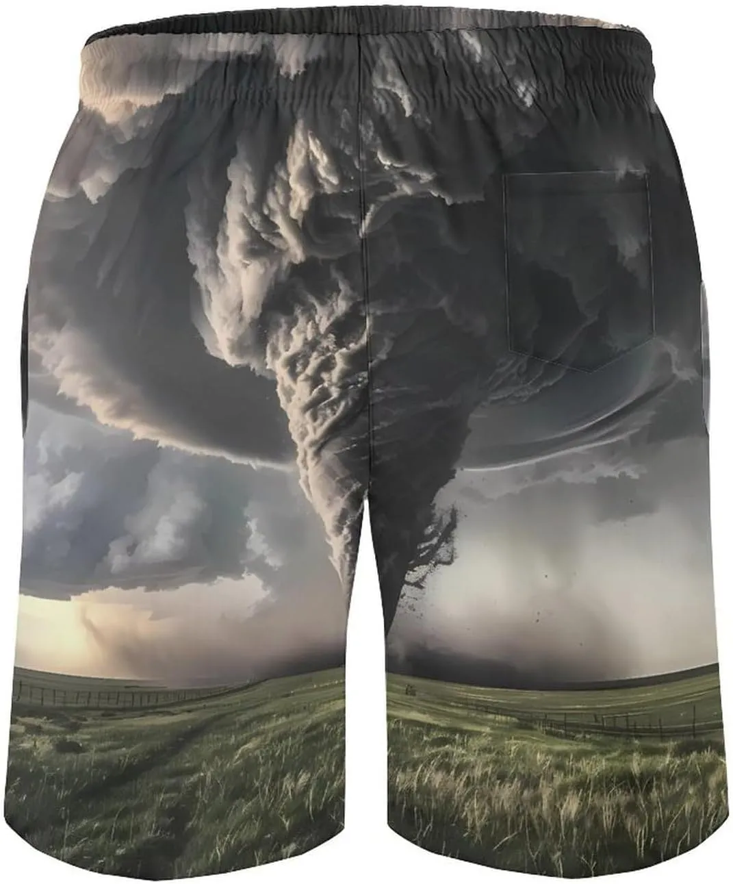 Tornado Thunderstorms Men's Swim Trunks Breathable Bathing Suit Swimming Board Shorts Hawaiian Beach Swimwear
