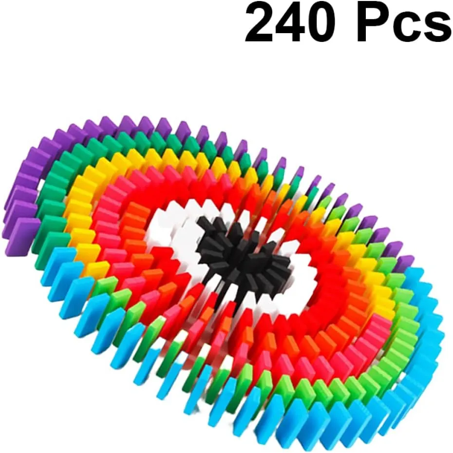 Toyvian 240pcs Building Blocks Creative Educational Playthings for Boy Girl and Adults Wooden Balance Games for Imagination and Team Spirit Development