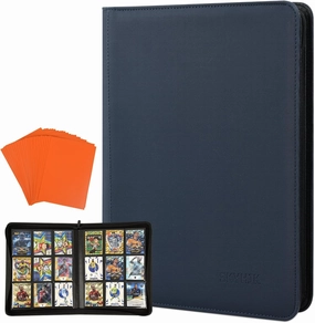 Trading Card Binder 360 Pockets, 9 Pockets Card Binder, Side Loading Card Collection Binder, Collectible Card Albums Card Folder for MTG, TCG, Football, NFL, Sports Cards, Game Cards-Blue