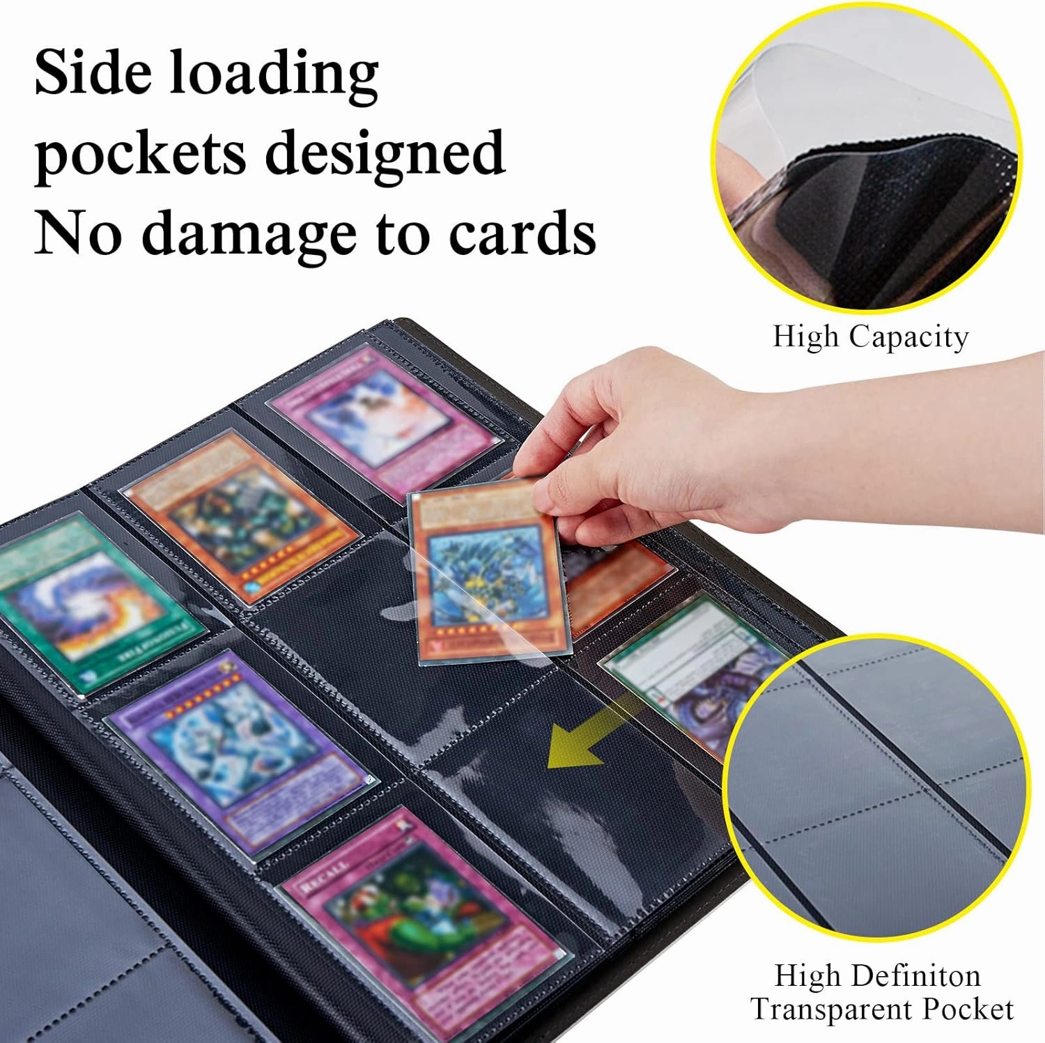 Trading Card Binder,9 Pockets Trading Card Album Folder,360 Side Loading Pocket Card Collection Binder,for Sports Cards,MTC,TCG,Game Cards,Collectible Trading Card Albums,Ocean Sea Turtle Fish