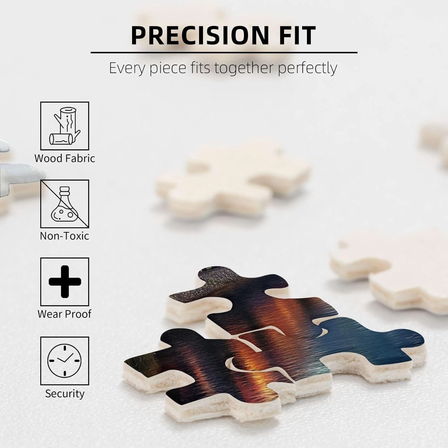 Trains are Running,Smoke is Flying 500 pcs Adult Wooden Jigsaw Puzzles,Gift for Lovers,Pieces Fit Together Perfectly,Deal for Exercising Brain Power，Ideal for Hands-on Skills