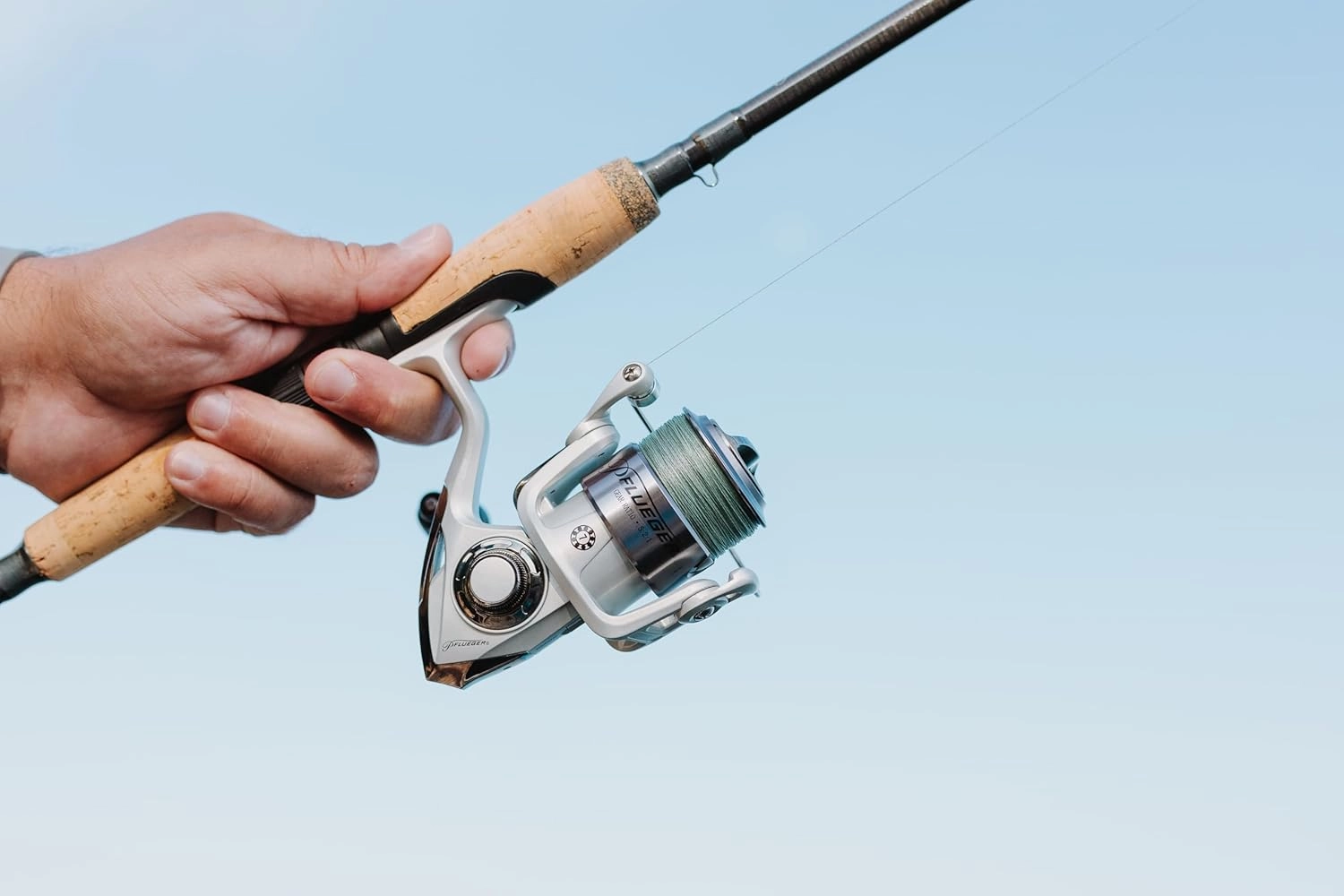 Trion Spinning Reel, Size 20 Fishing Reel, Right/Left Handle Position, Graphite Body and Rotor, Corrosion-Resistant, Aluminum Spool, Front Drag System