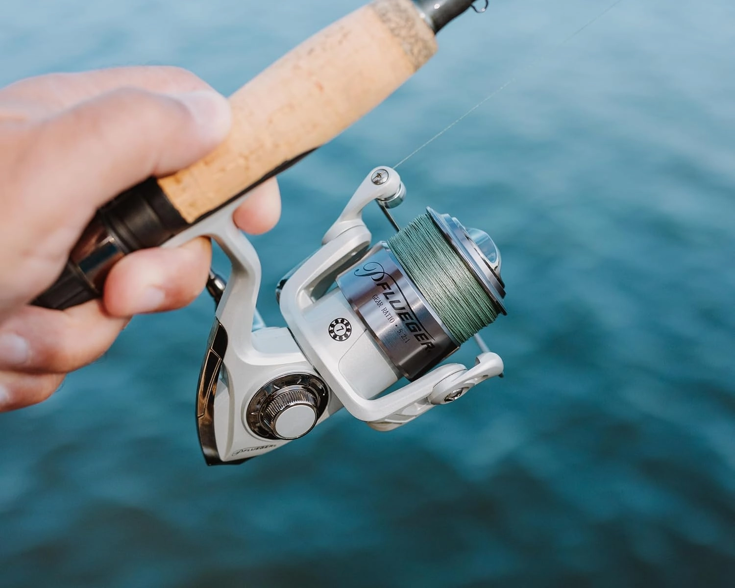 Trion Spinning Reel, Size 20 Fishing Reel, Right/Left Handle Position, Graphite Body and Rotor, Corrosion-Resistant, Aluminum Spool, Front Drag System