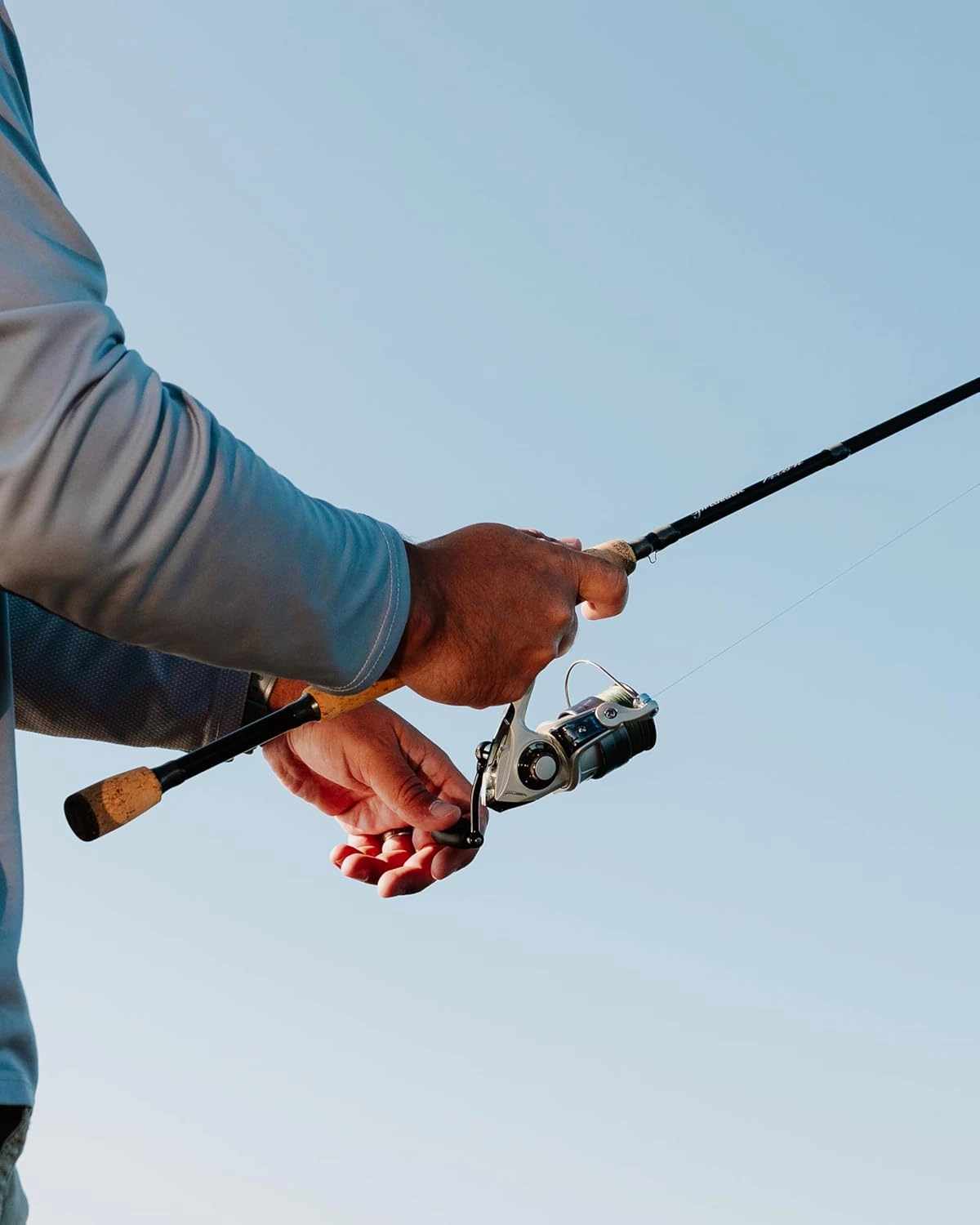 Trion Spinning Reel, Size 20 Fishing Reel, Right/Left Handle Position, Graphite Body and Rotor, Corrosion-Resistant, Aluminum Spool, Front Drag System
