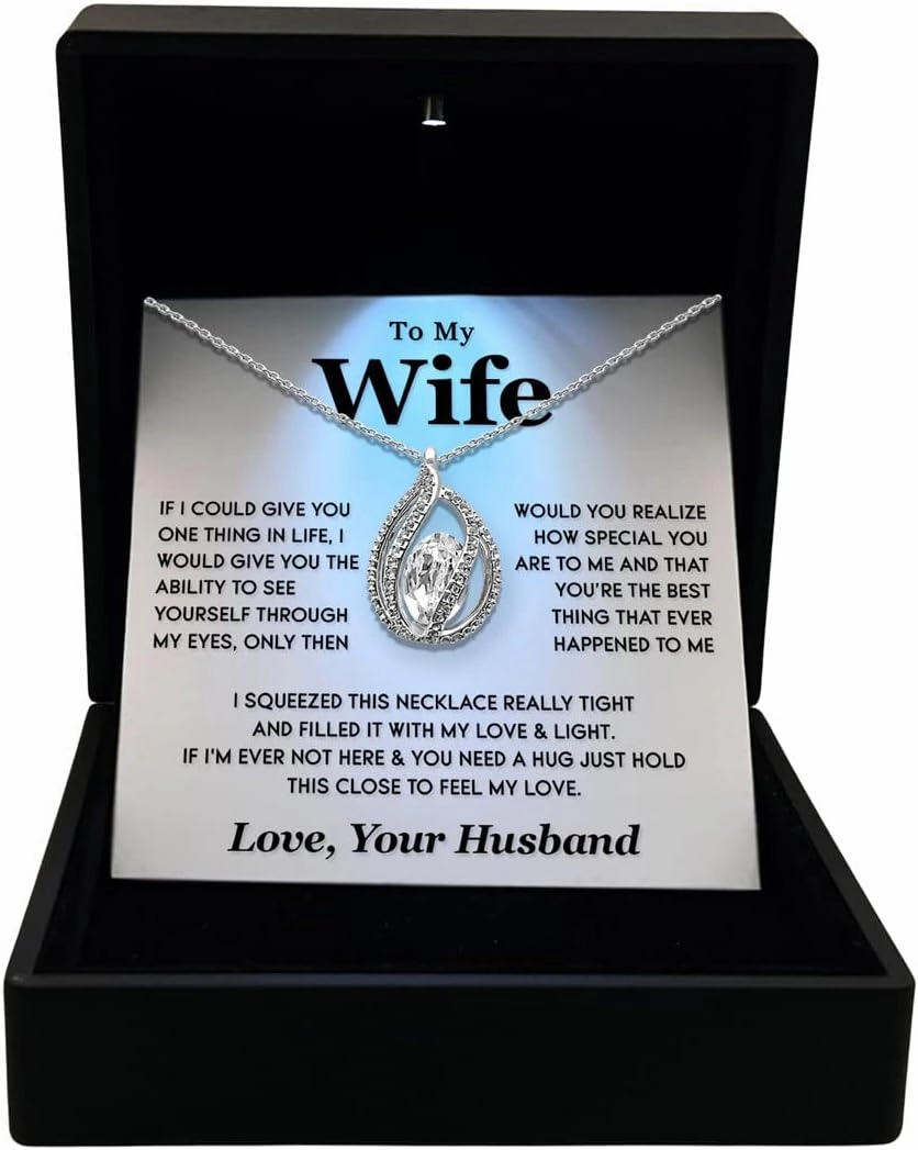 TRYNDI Necklace - Gifts for Wife from Husband: Christmas, Anniversary, Birthday Ideas; Romantic Gifts for Her