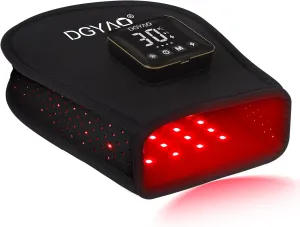 TUOB Red Light Therapy for Hand, Cordless Infrared Light Therapy Device with Battery, Led Light Therapy Double Side Pad Glove Deep Penetrate Joint Benefit for Hand Wrist Fingers Pain Relief