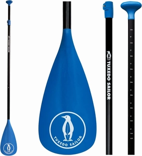 Tuxedo Sailor SUP Paddle - 3 Piece Adjustable Stand Up Paddle Board Paddle - Lightweight & Floating Paddle Board Oar - Durable and Packable, Reinforced Nylon Blades - Efficient Stroke