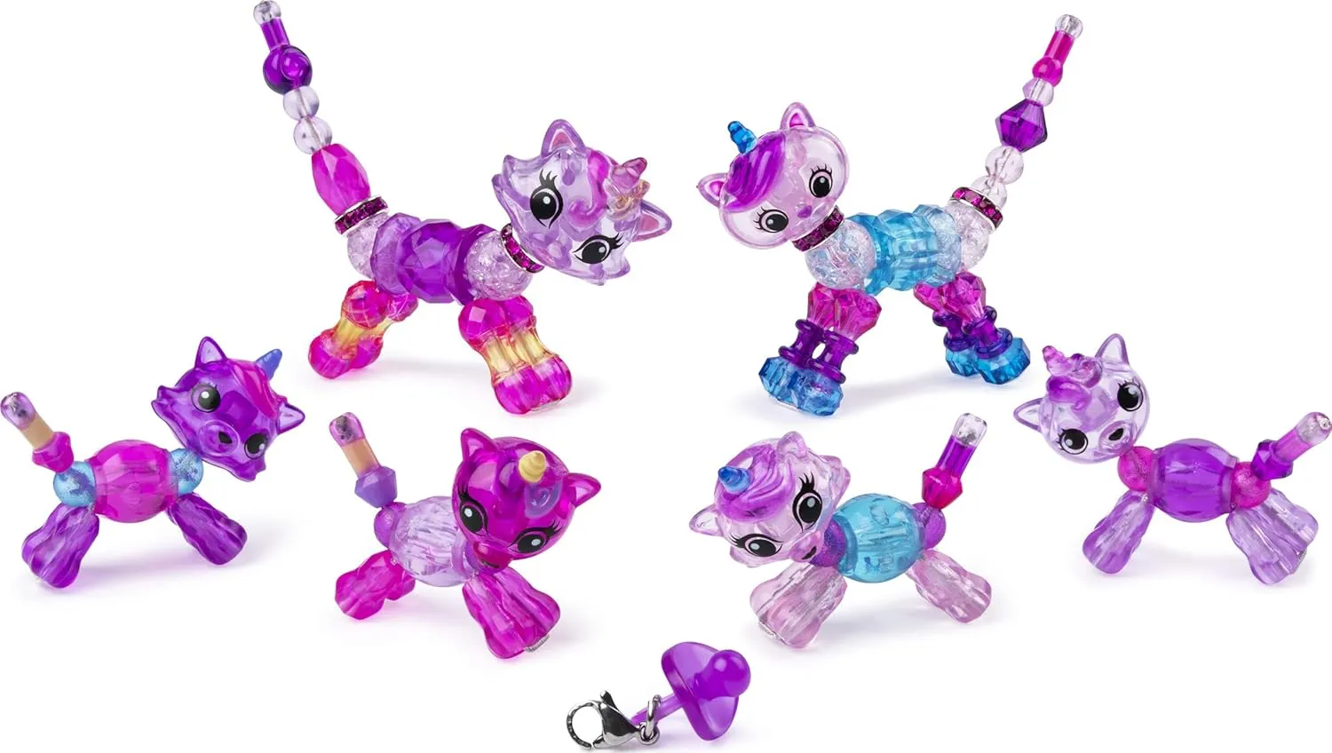 Twisty Petz, Series 3, Uni-Cat Family Pack Collectible Bracelet Set for Kids Aged 4 and Up