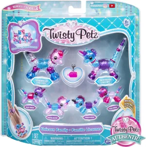 Twisty Petz, Series 3, Unicorn Family Pack Collectible Bracelet Set for Kids Aged 4 and Up
