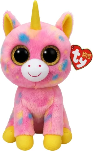 Ty Beanie Boo Fantasia The Colorful Unicorn 10" Medium Size