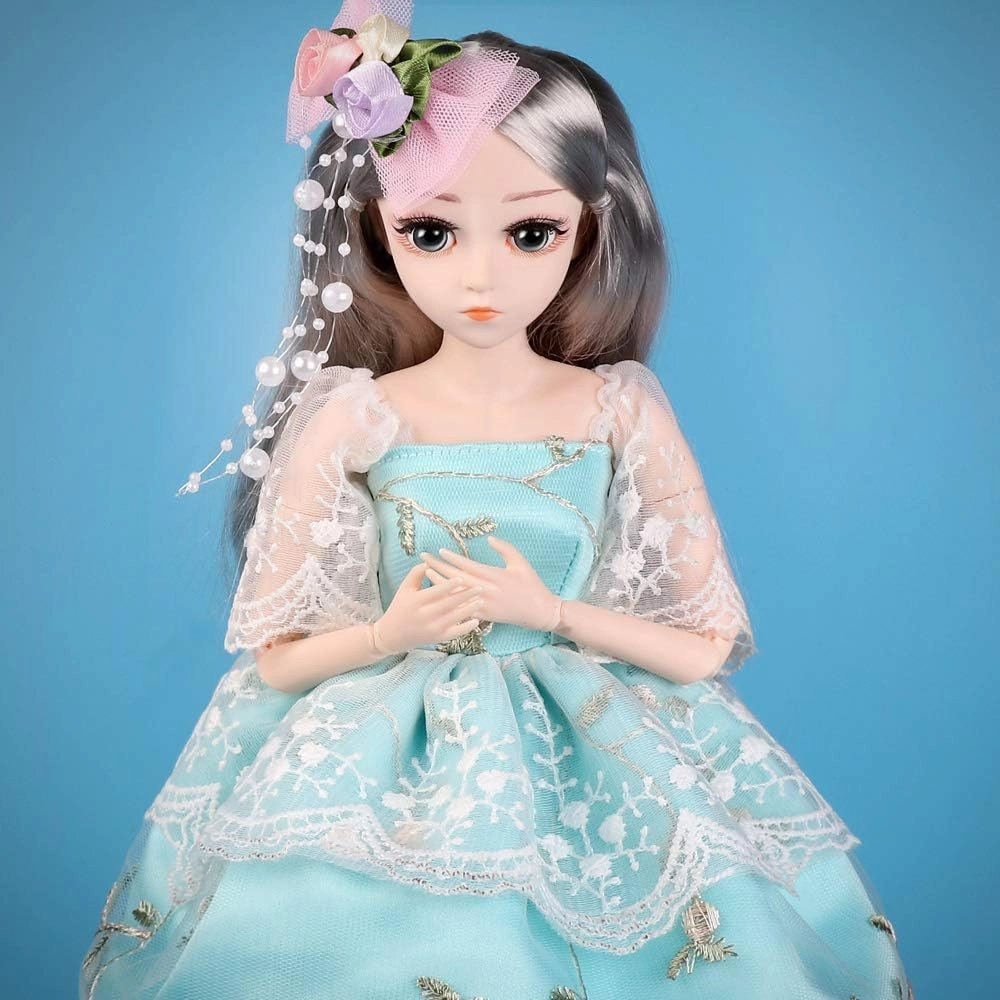 UCanaan BJD Dolls 1/4 SD Smart Doll 18 Inch 18 Ball Jointed Doll DIY Toys with Full Set Clothes Shoes Wig Makeup, Best Gitfs for Girls Christmas Birthday