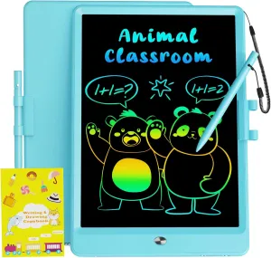 UCIDCI LCD Writing Tablet 10inch Doodle Board - Colorful Screen Electronic Toddler Drawing Tablet Drawing Pad, Educational Learning Toddler Toys for 3 4 5 6 7 8 Year Old Kids Girls Boys