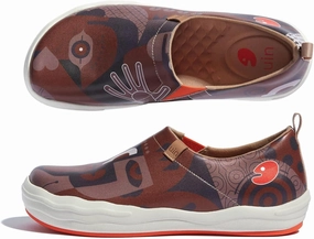 UIN Men's Fashion Sneakers Painted Walking Art Travel Shoes Toledo Ⅷ