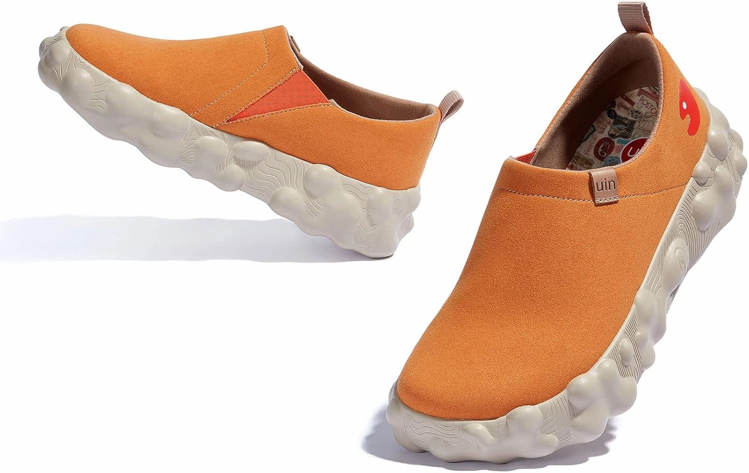 UIN Women's Fashion Sneakers Slip On Walking Art Travel Shoes Toledo Ⅵ Rainbow Crush 2